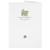 おもしろいな"実際に大きいディル"のピクルスのバースデー・カード (裏面)