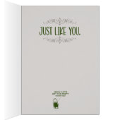 おもしろいな"実際に大きいディル"のピクルスのバースデー・カード (内側 (右))