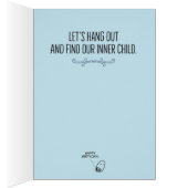 おもしろいな"小さいカウボーイ"の内部の子供のバースデー・カード (内側 (右))