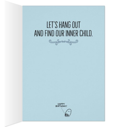 おもしろいな"小さいカウボーイ"の内部の子供のバースデー・カード (内側 (右))