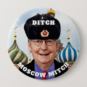 おもしろいな"溝モスクワMitch" McConnell 缶バッジ