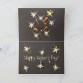 おもしろいな"父の日カード" W/Bassetの子犬及び大人 カード (内部)