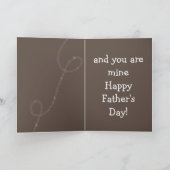 おもしろいな"父の日カード" w/Cuteのバセットハウンド カード (内部)