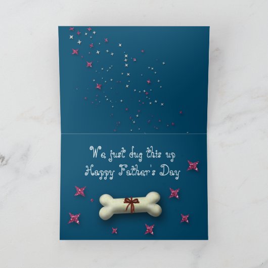 おもしろいな"父の日"カードw/Bassetは追跡しましたり及び主演します カード (内部)