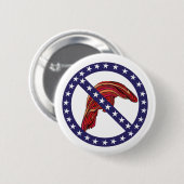 おもしろいな"用心して下さい毛"のアンチ切札2.25" 缶バッジ (正面&裏面)