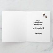 おもしろいな、第50 50の誕生日のオオカミ、オオカミ カード (内部)