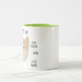 おもしろいな"総督"のミームのコーヒー・マグ ツートーンマグカップ (中央)