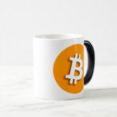 おもしろいな"BITCOIN"の変形させるマグ モーフィングマグカップ (正面右)