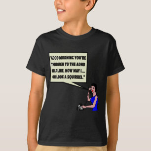 おもしろいなADHD Tシャツ