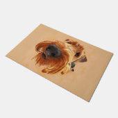 おもしろいなAiredaleテリア ドアマット (アングル)