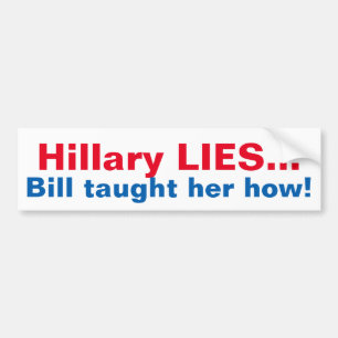 おもしろいなANTI-HILLARYのバンパーステッカー バンパーステッカー
