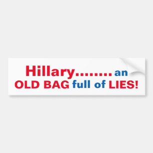 おもしろいなANTI-HILLARYの妻のバンパーステッカー バンパーステッカー