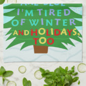 おもしろいなBahのばかばかしいクリスマスの詩 キッチンタオル (折り畳み)