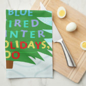 おもしろいなBahのばかばかしいクリスマスの詩 キッチンタオル (四つ折り)