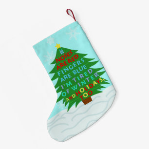 おもしろいなBahのばかばかしいクリスマスの詩 スモールクリスマスストッキング