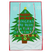 おもしろいなBahのばかばかしいクリスマスの詩 ミディアムペーパーバッグ (裏面)