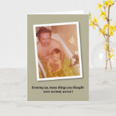 おもしろいなBathの時間誕生日- カード (黄色い花)