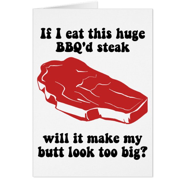 おもしろいなBBQのステーキ (正面)