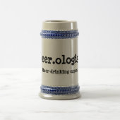 おもしろいなBeer.ologistの引用文ステイン ビールジョッキ (中央)