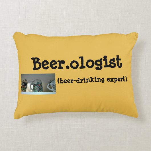 おもしろいなBeer.ologistの引用文 アクセントクッション (正面)