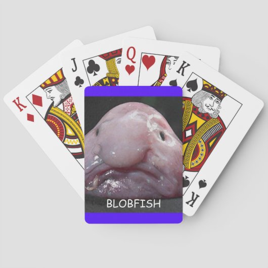 おもしろいなBlobfishの醜い魚のトランプ トランプ (裏面)