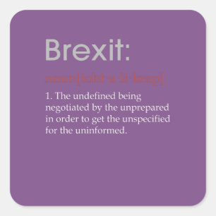 おもしろいなBrexitのdefintionのギフト スクエアシール