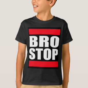 おもしろいなBROSTOP反Brostep Dubstep Tシャツ