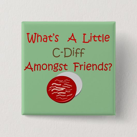 おもしろいなC-DiffのナースのTシャツ及びギフト 缶バッジ (正面)