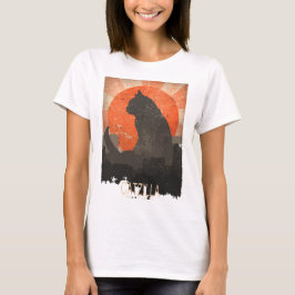 おもしろいなCatzilla TシャツおよびHoddie Tシャツ