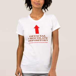おもしろいなChocoholicチョコレート恋人 Tシャツ