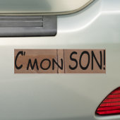 おもしろいなC'mon息子の都市隆起のステッカー バンパーステッカー (車上)