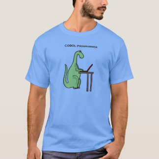 おもしろいなCOBOLプログラマー恐竜 Tシャツ