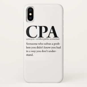 おもしろいなCPAの米国公認会計士定義 iPhone X ケース