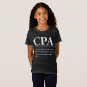 おもしろいなCPAの米国公認会計士定義 Tシャツ (正面フル)