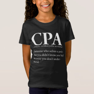 おもしろいなCPAの米国公認会計士定義 Tシャツ