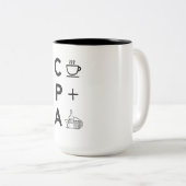 おもしろいなCPAの米国公認会計士税の季節 ツートーンマグカップ (正面右)