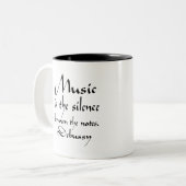 おもしろいなDebussy音楽引用文 ツートーンマグカップ (正面左)