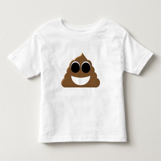 おもしろいなEmoji Poo トドラーTシャツ (正面)