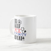 おもしろいなERのナースのギフトのコーヒー・マグの看護の卒業生 コーヒーマグカップ (正面左)