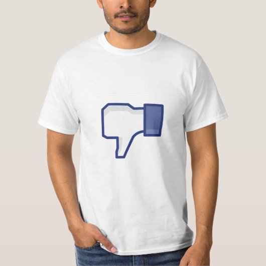 おもしろいなFacebookの嫌気ボタン- Tシャツ (正面)