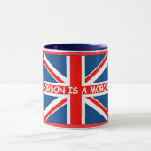 おもしろいなGordon Brown反Brishのユーモア マグカップ (中央)