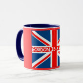 おもしろいなGordon Brown反Brishのユーモア マグカップ (正面左)