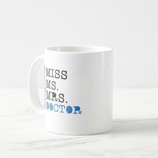 おもしろいなGraduation衛生学校の博士のコーヒー・マグ コーヒーマグカップ (正面左)