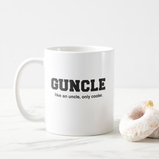 おもしろいなGuncleの大学プリント コーヒーマグカップ (ドーナツ)