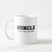 おもしろいなGuncleの大学プリント コーヒーマグカップ (左)
