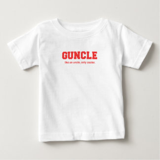おもしろいなGuncleの大学プリント ベビーTシャツ