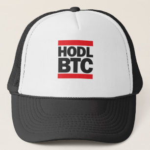 おもしろいなHODL BTC Bitcoin Cryptocurrencyのプリント キャップ