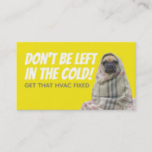 おもしろいなHVACのスローガンの名刺