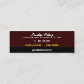 おもしろいなHVACの名刺 スキニー名刺 (裏面)