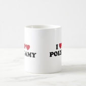 おもしろいなIのハートの一夫多妻 コーヒーマグカップ (中央)